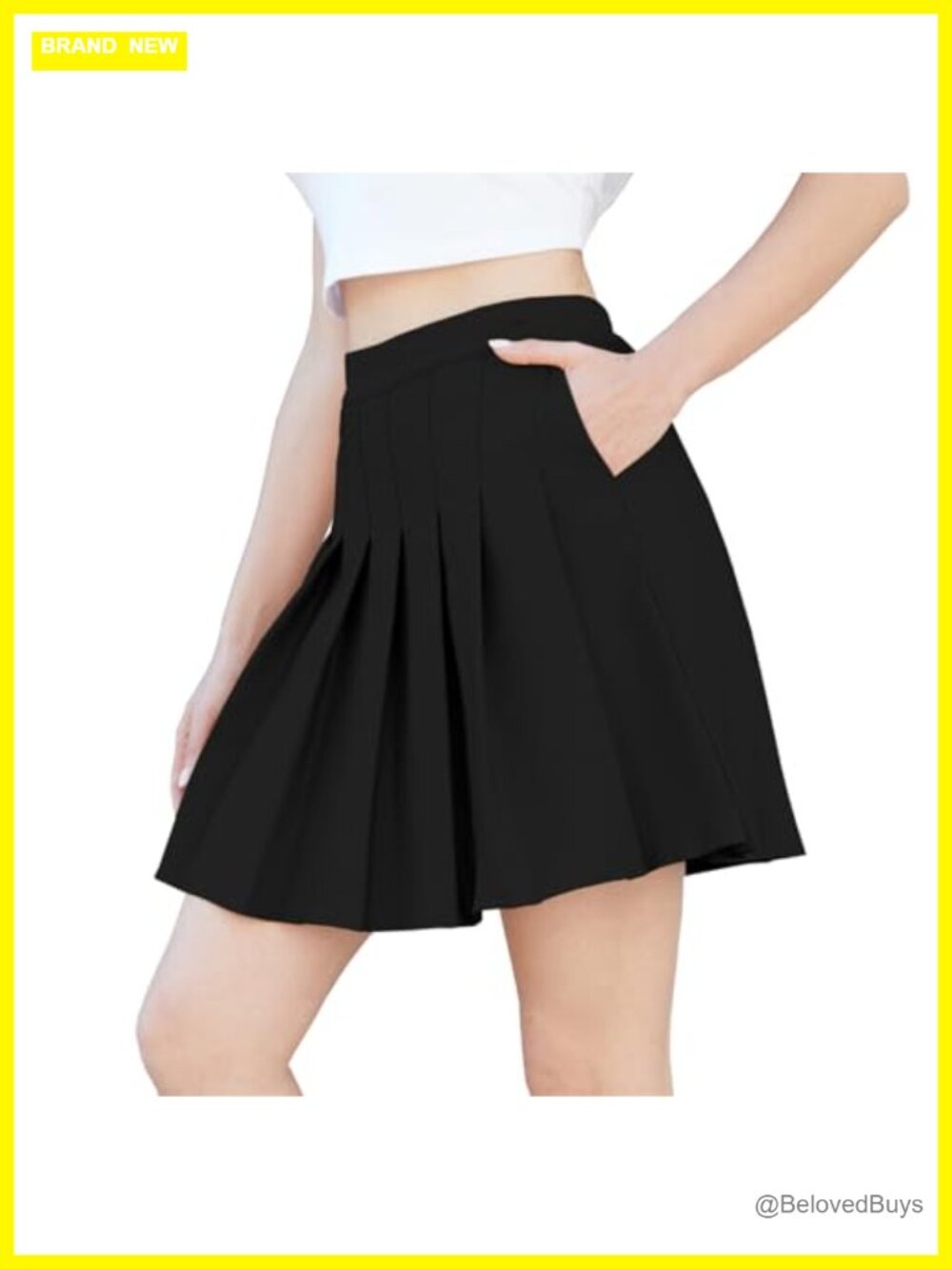 Women's Pleated Skater Skirt Plus Size High Waist Uniform Tennis Skort with